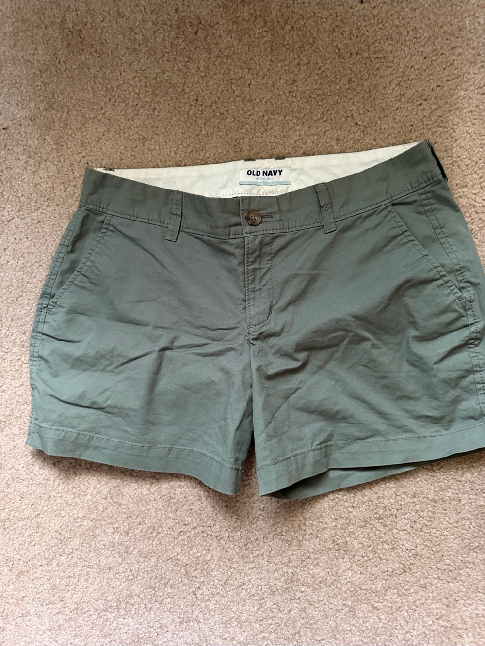 Old Navy Women's Olive Chino Shorts
